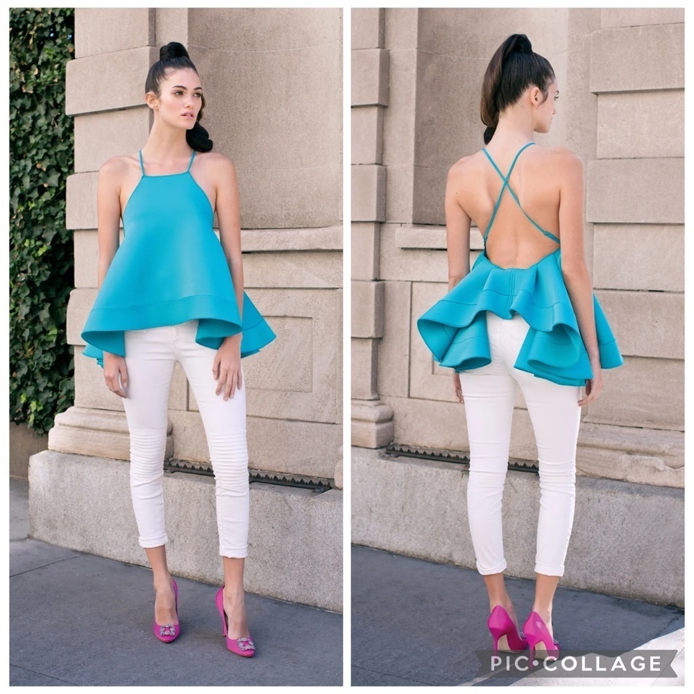 Muehleder cross back top NEW